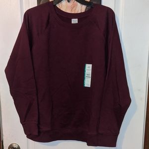 time and tru women's plush sweatshirt